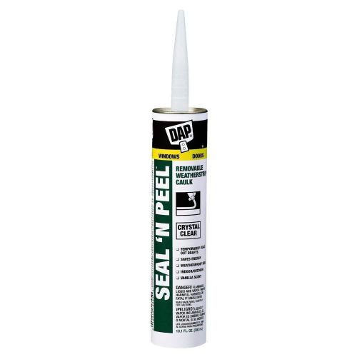 Dap 18354 Seal &#039;N Peel Removable Weatherstrip Caulk 10.1 oz