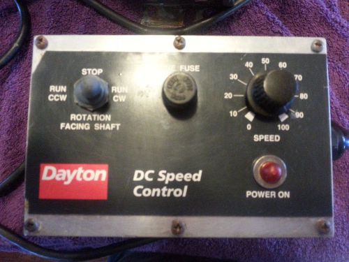 Dayton 4Z381A 1/8 HP Motor and 4Z248D DC Speed Control