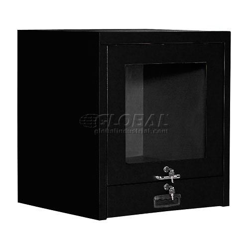 Counter Top CRT Security Computer Cabinet - Black **Brand New**
