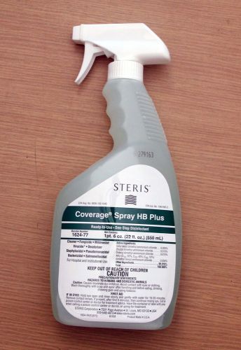 Steris coverage spray hb plus medical one step disinfectant 22 oz 1624-77 for sale