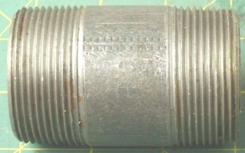 1-1/2 x 3&#034; pipe nipple threaded on both ends sch 40 black steel (qty 3) #56443 for sale