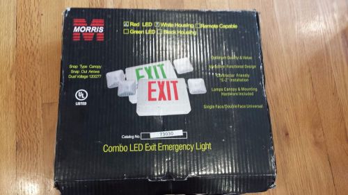 Morris 73030 Combo LED Exit Light