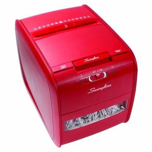 Swingline Auto Feed Paper Shredder, 60 Sheets, Cross-Cut, 1 User, Stack-and-S...
