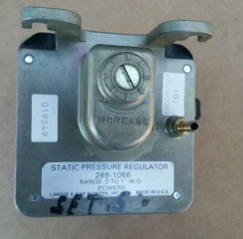 Static pressure regulator 269-1066 range 0 to 1&#034; w.g