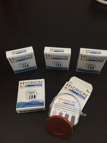 Hydrion Chlorine Test Strip pH And Sanitizer CM 240 10-200. (price For All 5)