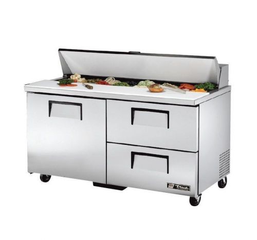 True tssu-60-16d-2 food prep table: solid 2 drawered unit free shipping!! for sale