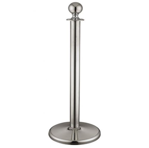 Crowd control stanchion queue barrier post chrome crown top take ropes for sale
