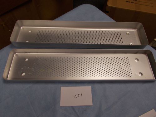 Laparoscope or instrument sterilization tray l: 25 1/2&#034; x w: 5 1/2 &#034; x h: 2 &#034; for sale