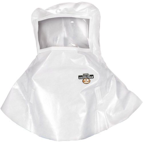 Lakeland ChemMax 2 Taped Seam Bell Shaped Hood, Disposable, White (Case of 6), N