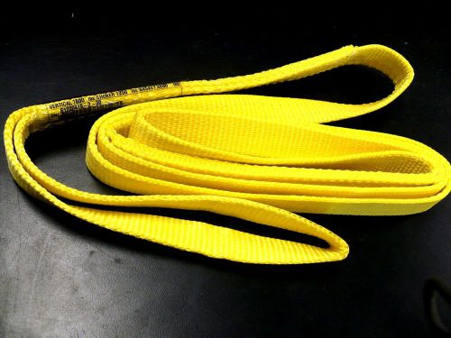 New lifting strap sling 1&#034; x 8 ft. v. 1600lbs ch 1250 lbs.ba 3200lbs .usa for sale