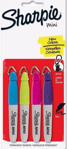 Sharpie Fine Point Mini Permanent Markers, 4 Colored Markers (1813749)