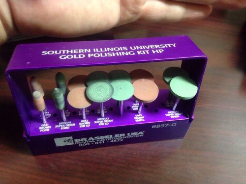 Southern Illinois Gold Polishing Kit Brasseler Dental Burs