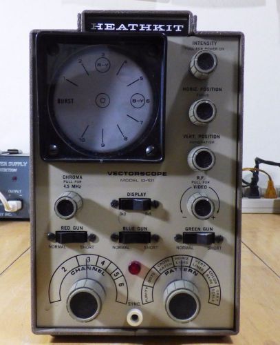 Vintage Heathkit Vectorscope Model 10-101 W/Test Leads Working Condition