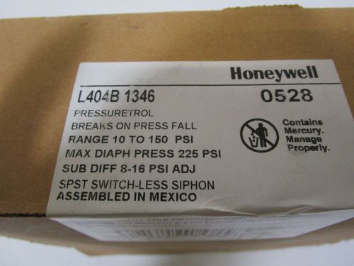 Honeywell pressuretrol controller l404b 1346 *new in box* for sale