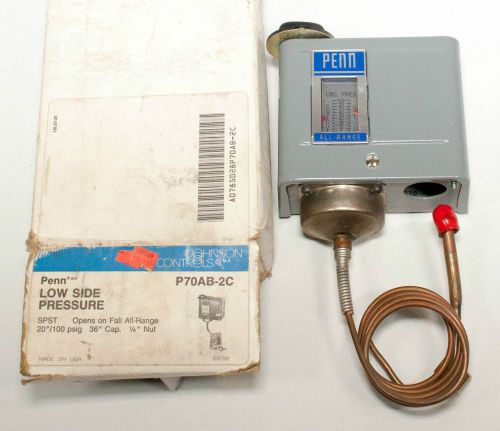 Johnson controls p70ab-2c penn low side pressure control for sale