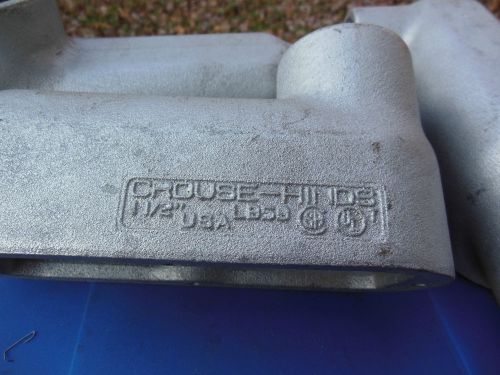 Crouse Hinds lb50 1-1/2&#034; metal conduit  quantity 3