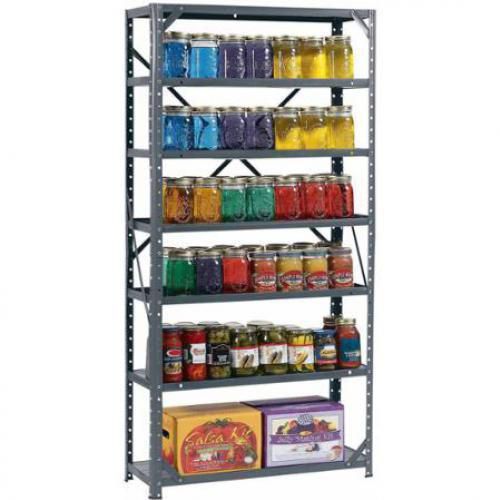 New heavy duty metal rack, 7-shelf steel shelving unit, garage storage organizer for sale