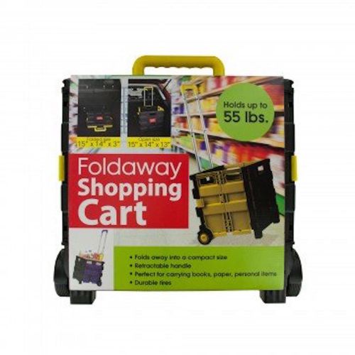 Foldaway Shopping Cart W/ Wheels Shopping Storage Office Rolling Case