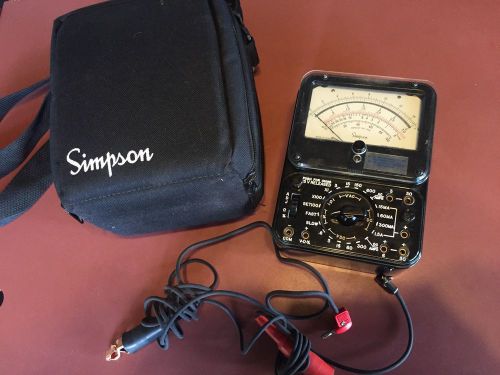 Simpson TS-111 Series 3 30 AMP Analog Test Meter with Bag