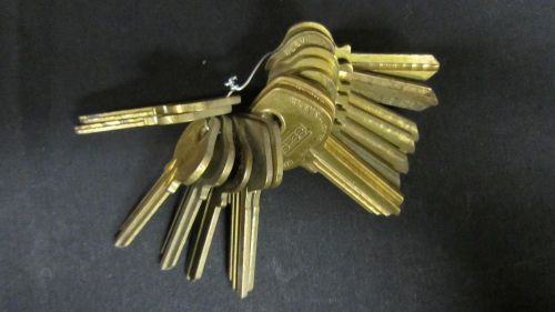 Locksmith Vintage Brass LOT of 14 - Key Blanks for SARGENT Locks Uncut #5252