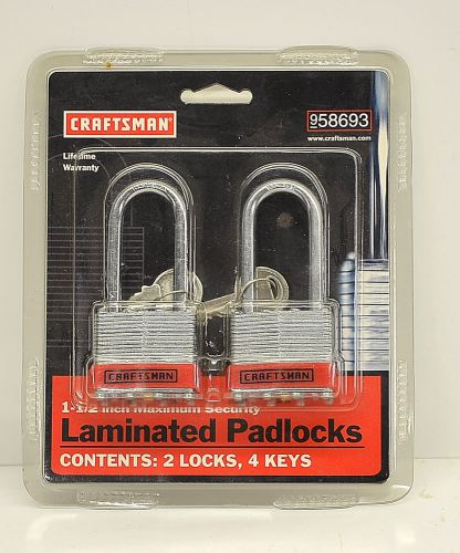 *New Craftsman -1 1/2 in. Maximum Security Laminated Padlocks-9586930