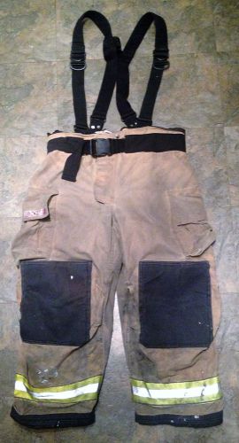 Firefighter turnout/bunker pants w/ belt/susp. - globe g-xtreme - 42 x 28 - 2009 for sale