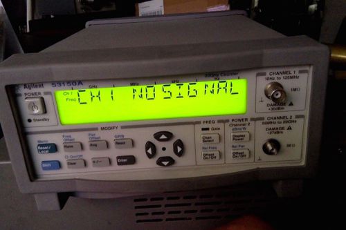 Agilent  53150A frequency counter.