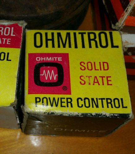 Ohmitrol Solid State AC Power Control 0-120VAC PCA-1050 NEW Old Stock in box.