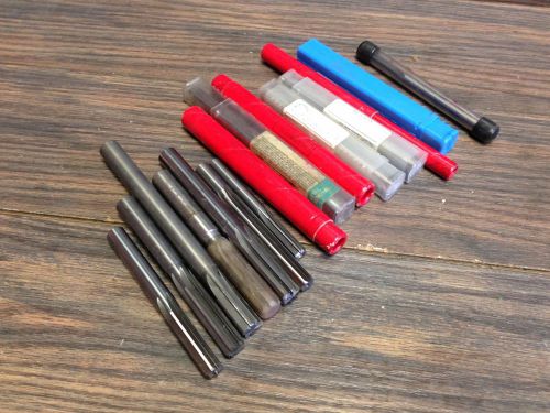 LOT OF SOLID CARBIDE REAMERS 11/32 - 1/2&#034;