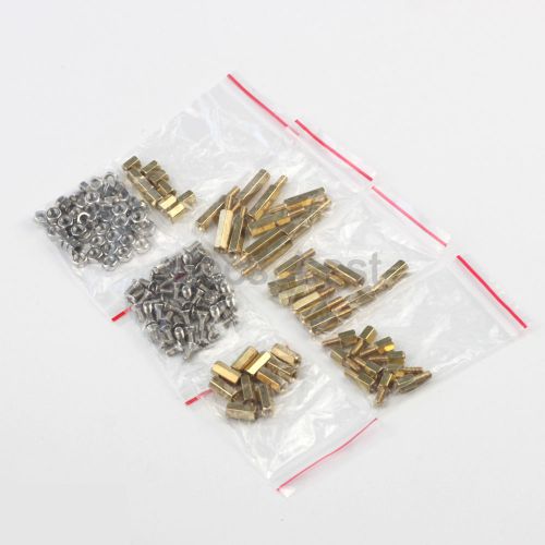 150pcs M3 Nuts 3*6mm Screw 6mm 10mm Copper Column kits 6+6 10+6 15+6