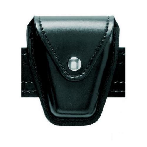 Safariland Basket Weave Black Finish Chain Hidden Snap Handcuff Case - 190-4Hs
