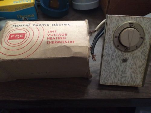 Federal Pacific Electric Line Voltage Thermostat