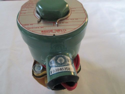 Asco red hat solenoid valve 3/4&#034; 8211d95e water air inert gas 125 for sale