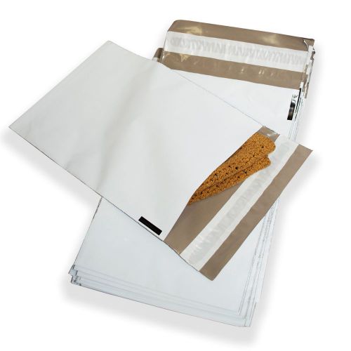 100 PACK Poly Mailer 12 x 15&#034; Inch Self Sealing Shipping / Mailing Bags - White