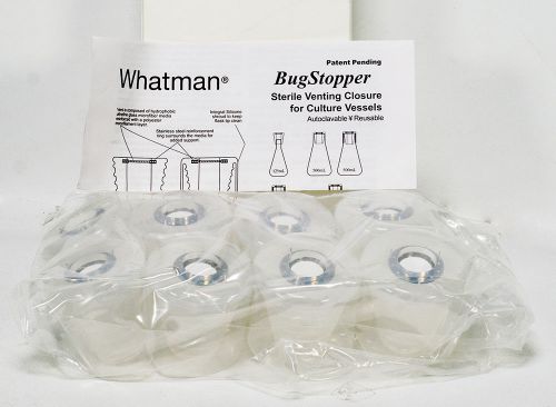 Kit of 8x whatman bugstopper sterile venting closure for culture vessels for sale