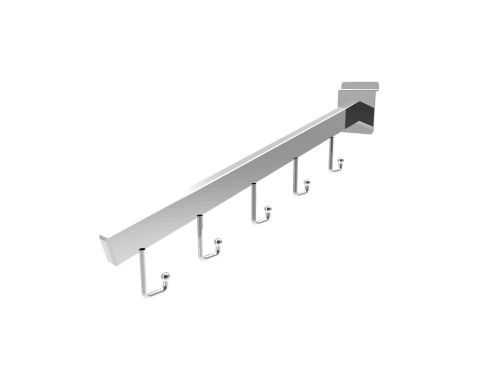 Angled faceout Slatwall Metal Hook Display Arm 11709-13A