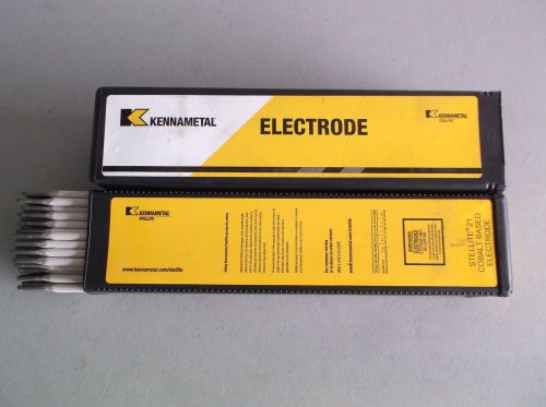 Kennametal stellite 21 welding electrodes 1/8&#034; 10 lbs. for sale