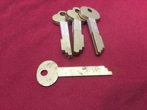 Hhm &amp; york by ilco safety deposit flat brass keys, set of 11 - locksmith for sale