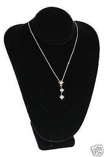 1 black velvet necklace pendant bust display jewelry for sale