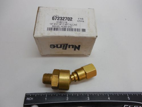 1/4&#034; Air swivel brass hose end connector NuLine compresser air tools