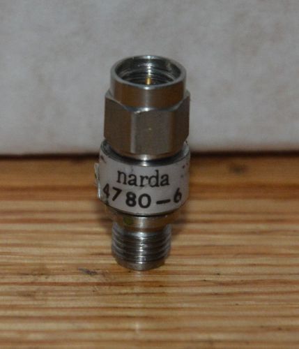 Narda 6db Attenuator Part Number 4780-6 DC-18ghz SMA