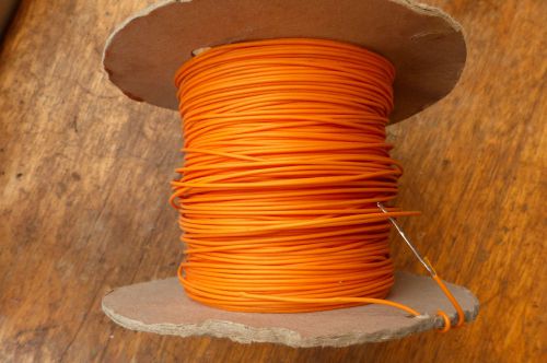 Silver Plated Copper PTFE Wire Cable 20AWG 1MM Orange HQ 6 meters