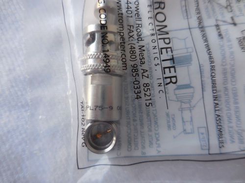 Trompeter 75-9 Connector Plug Straight Wrench Crimp 70 Series. NIP