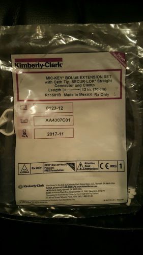 Kimberly-Clark MIC-KEY 30cm Bolus Extension Set Length 12 in. 0123-12