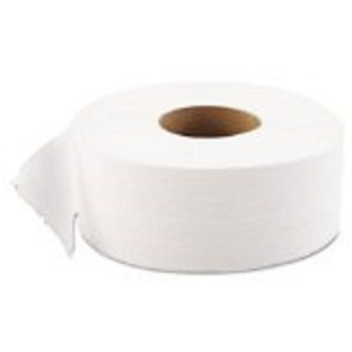 GEN - JRT Jumbo Bath Tissue, 1-Ply, White, 9&#034; dia, 12 Rolls/Carton 1511