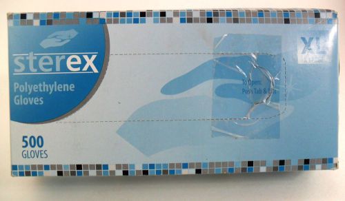 Sterex 7330 NEW Non Sterile 500 Work Gloves XL Polyethylene Extra Large