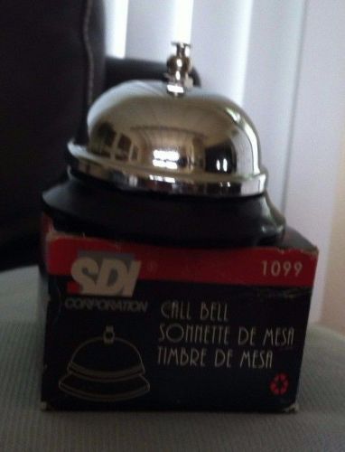 Stainless Steel Counter Top Table Bell/Call Bell/Attention Bell w/Original Box