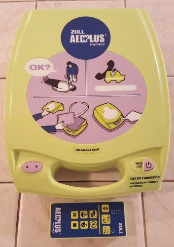 ZOLL AED Plus Trainer 2 w/ Wireless Remote Control &amp; Batteries READ!