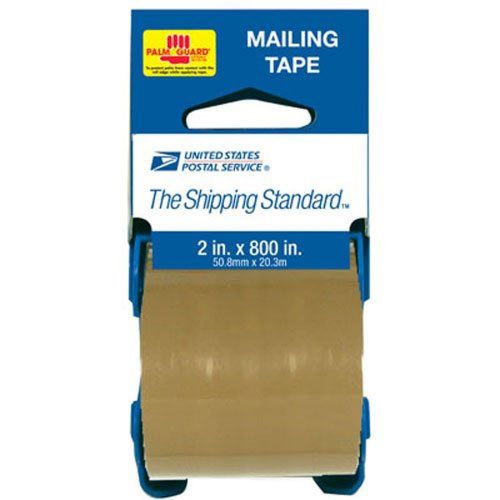 LePage&#039;s USPS Tan Packing Tape on Handy Bandit Dispenser 2 x 800 Inches Tan (...