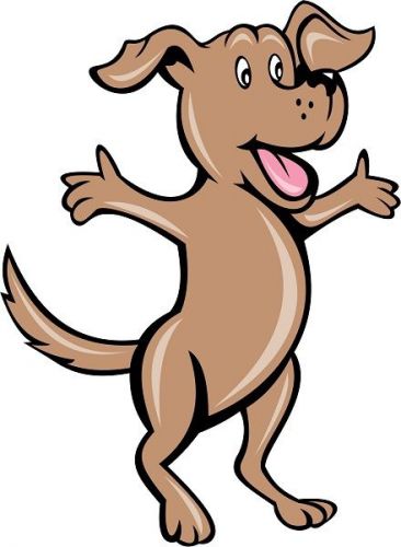 30 Custom Happy Dog Personalized Address Labels